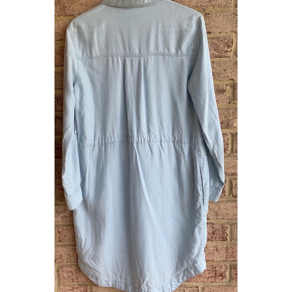 NWT ATHLETA | Chambray Denim Button-up Shirt Dress - Picture 4 of 7